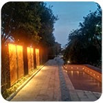 公園雕塑景觀(guān)亮化怎樣做？——洗墻燈如何安裝固定？